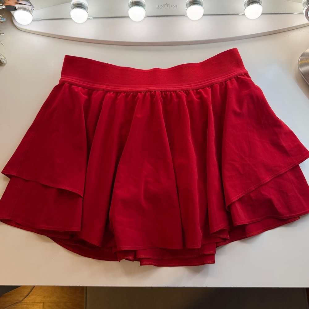 Lululemon Court Rival Skirt in Dark Red